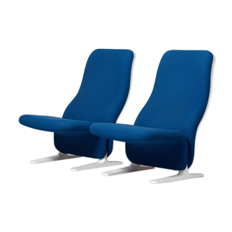 Two Concorde Chairs, Pierre Paulin for Artifort