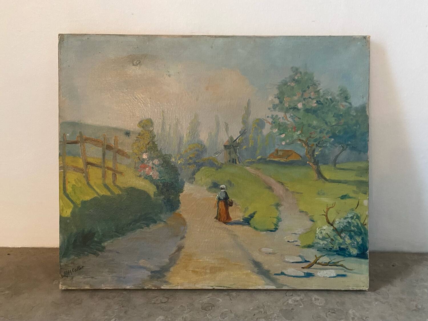 Paris school landscape signed