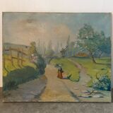 Paris school landscape signed