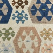 9x11 Geomtric Rare Style Luxury Kilim Rug, Large Area Vintage Kilim Rug