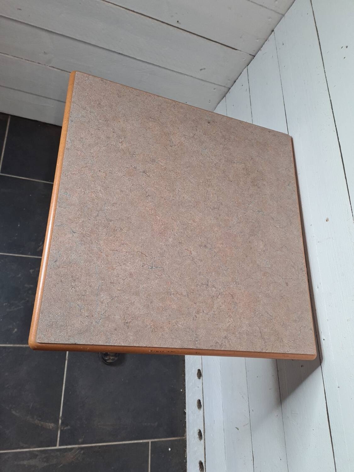 Cast iron bistro table and laminate top