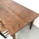 Solid oak farmhouse table, 1930s.