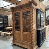 Late 19th century oak library