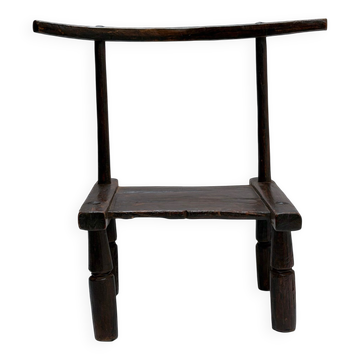 Baoule chair in wood (Ivory Coast)