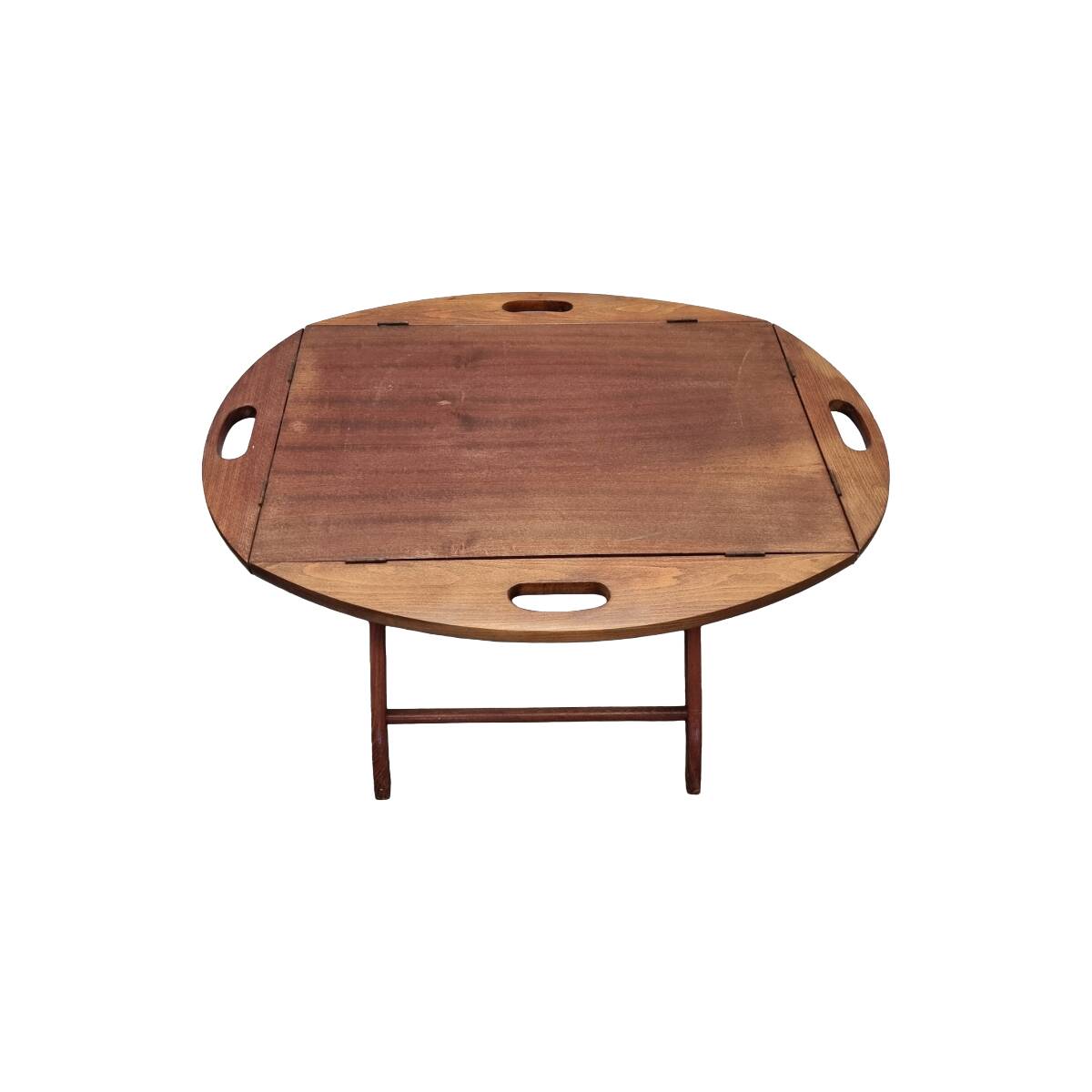 Vintage Mahogany Coffee Table With Tray, 1970s