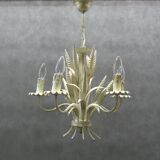 Lustre floral Hollywood Regency, années 1970