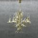 Lustre floral Hollywood Regency, années 1970