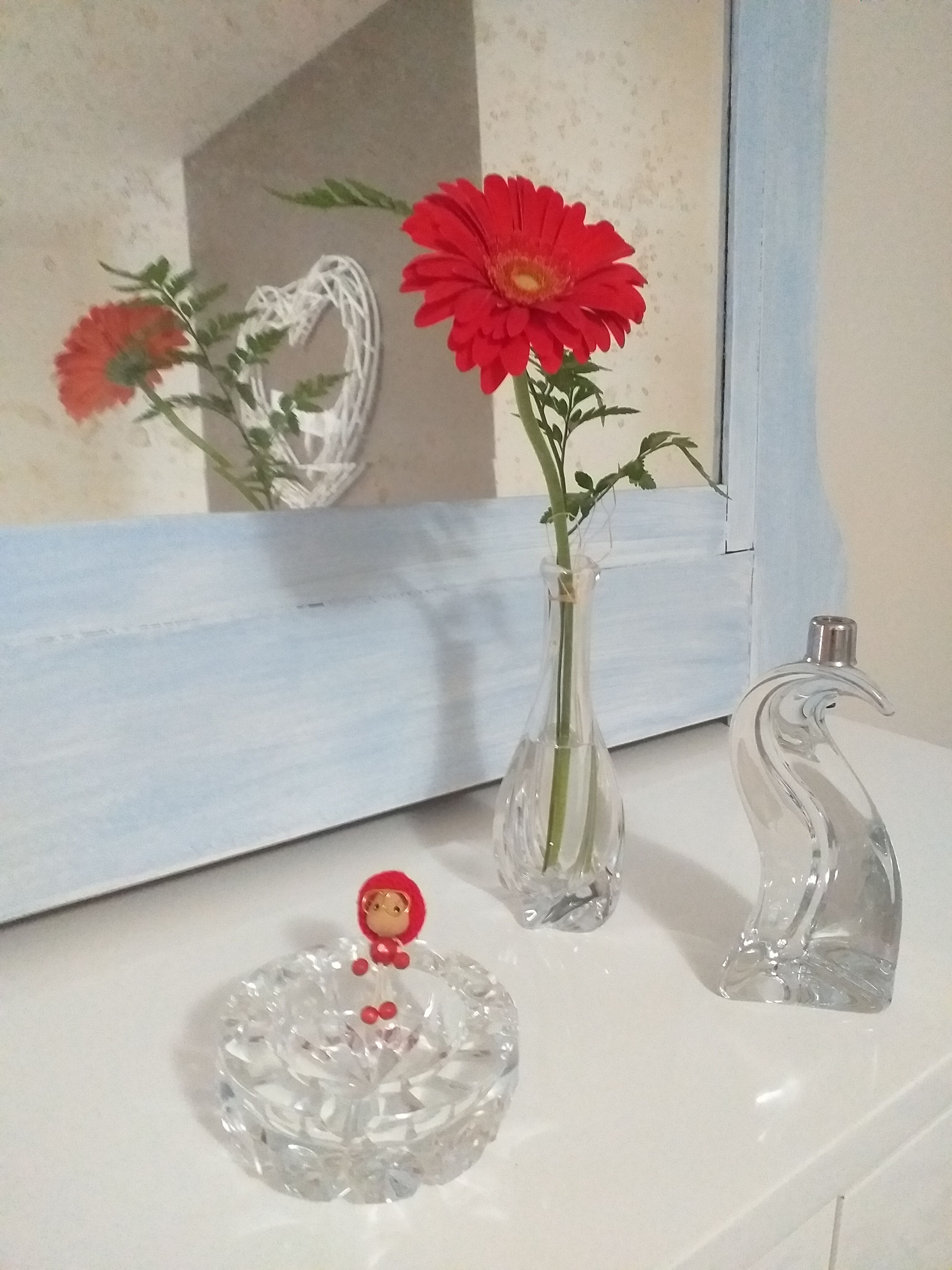 St. Louis crystal twisted soliflore vase