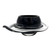 Coupe Vide-Poche Design Verre d'Art Soufflé Signé Ioan Barna