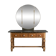 Dressing table with marble and its triptych mirror - Art Deco period