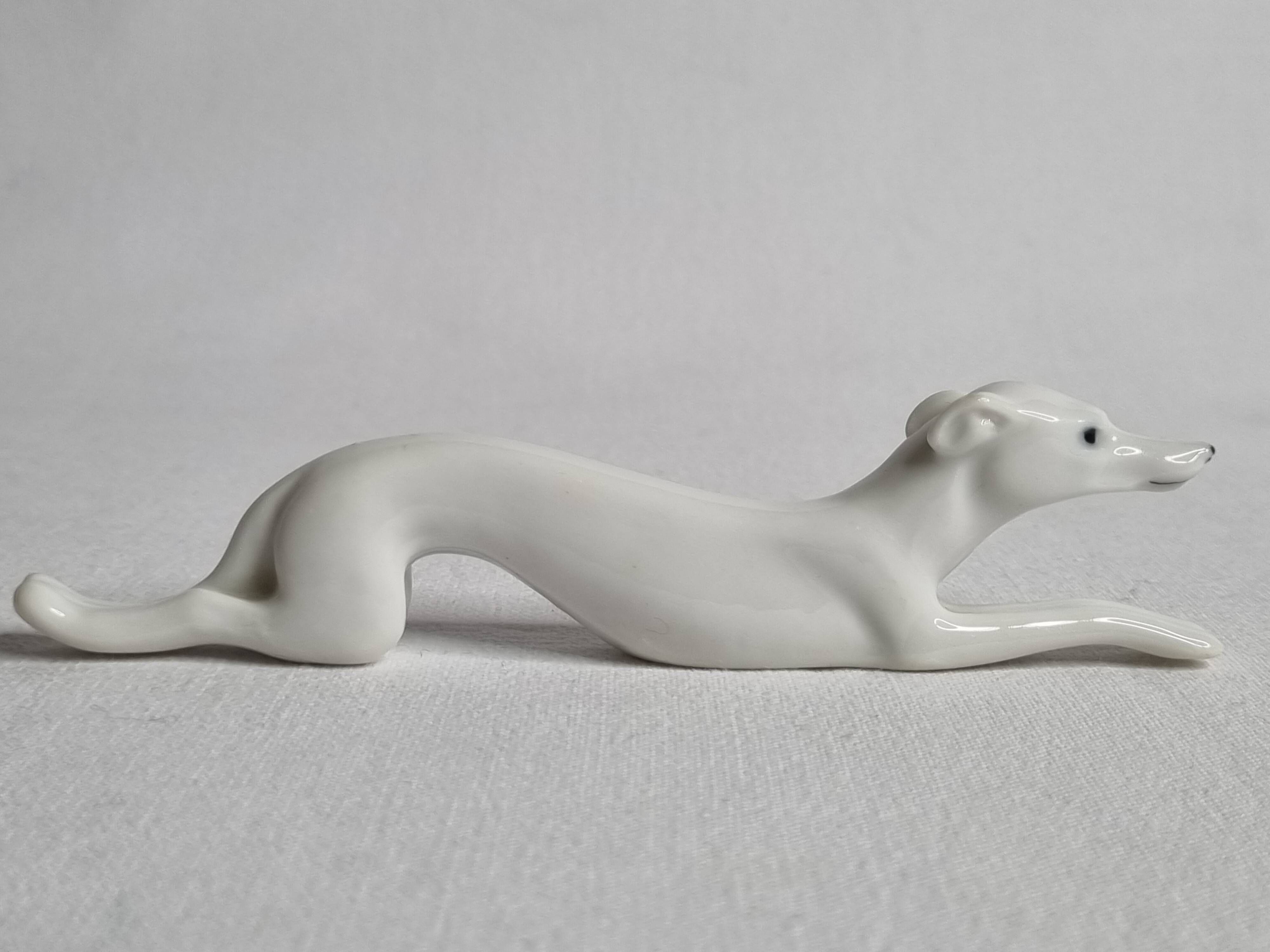 Set of 6 animal-shaped knife holders in German porcelain, Pfeffer Gotha, 13.5 cm