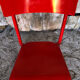 Metal red vintage chair