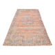 5'0 x 8'7 Ft Terracotta & Faded Blue Floral Vintage Persian Rug, 153x261 Cm