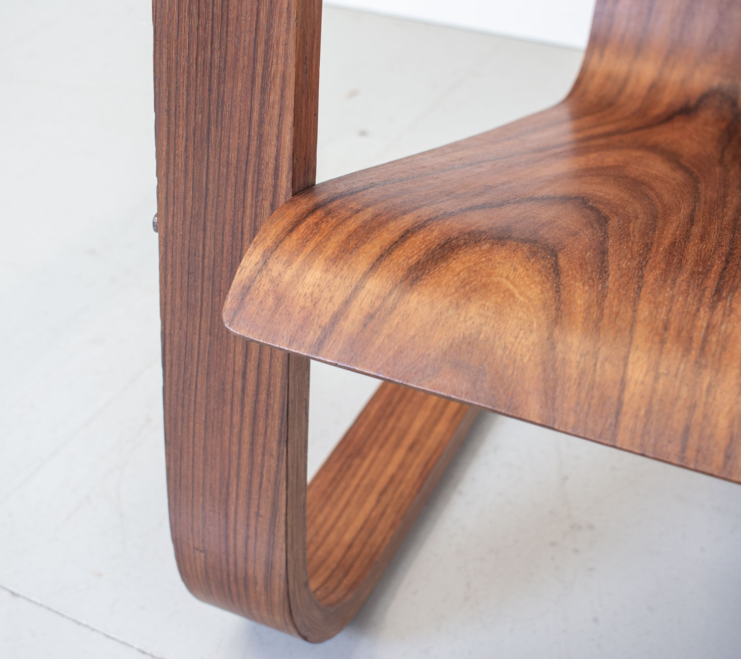 1930s modernist cantilever plywood armchair