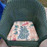 Rattan armchair table set