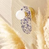 Applique ovale en éco-terrazzo - Coloris bleu outremer