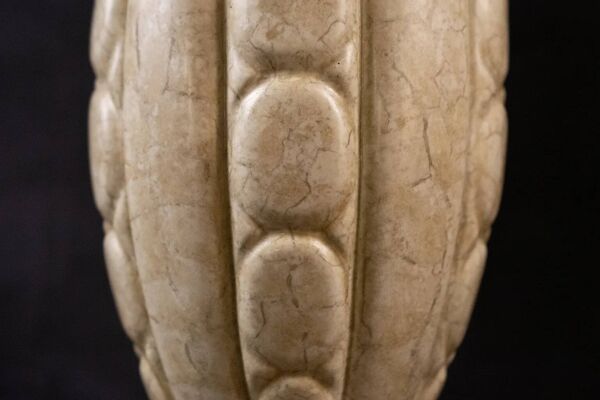 Vase céramique Art Déco par les frères Pierre et Joseph Mougin – ivoire