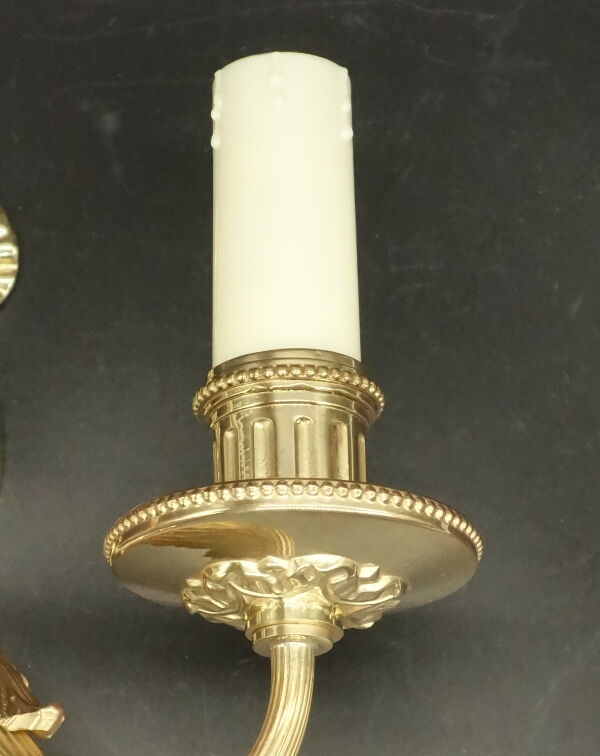 Pair of wall light knot, Louis XVI style - Petitot