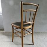 Bistro chair with crocodile seat, from the 1920s