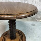 Vintage oak pedestal table