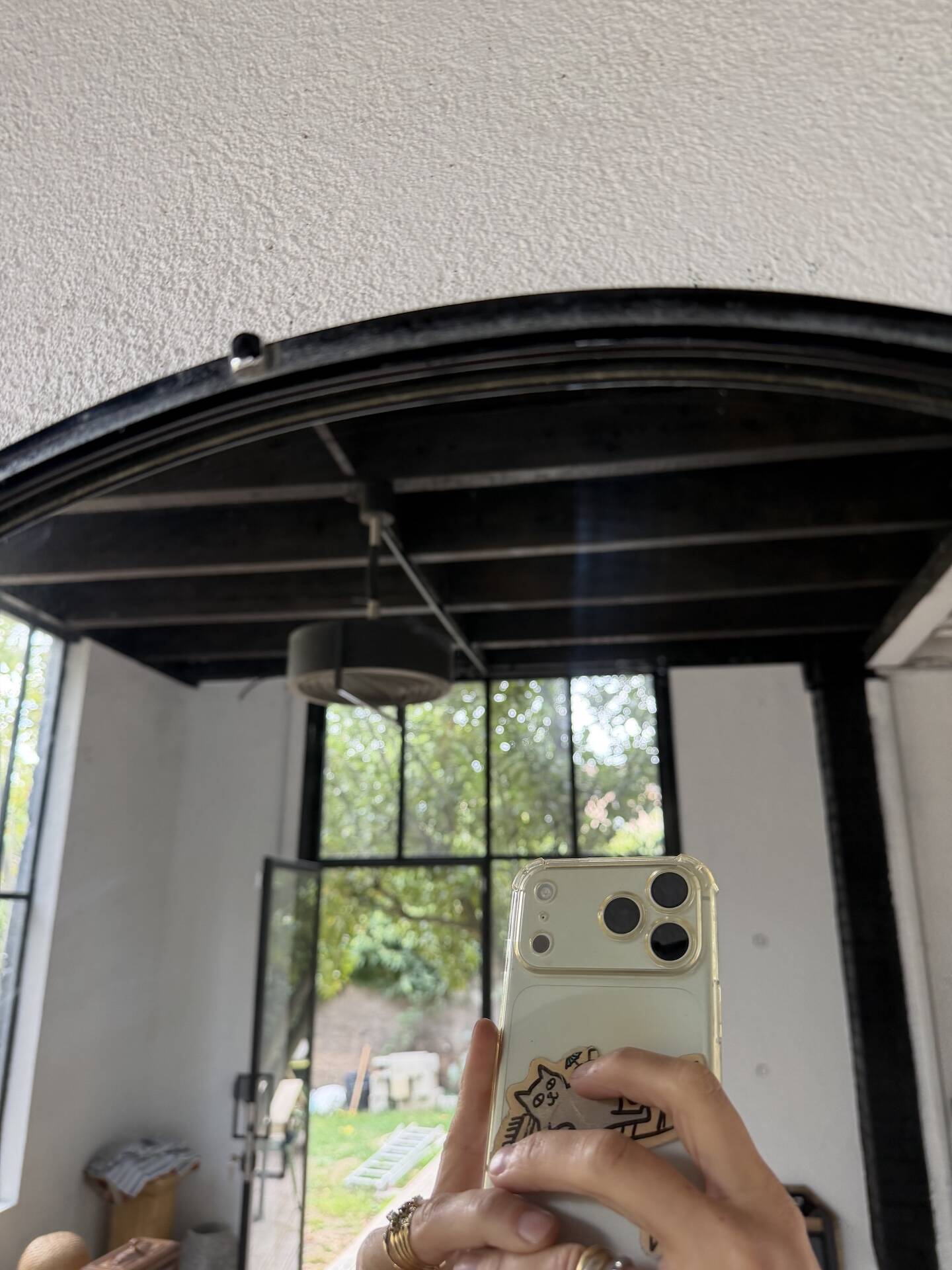 Round metal mirror 1970