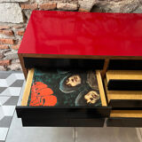 Vinyl storage furniture Manufrance from the 1960s