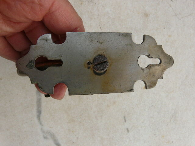 Elegant chromed metal patère late nineteenth century