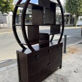 Round galay shelf on bahut sideboard