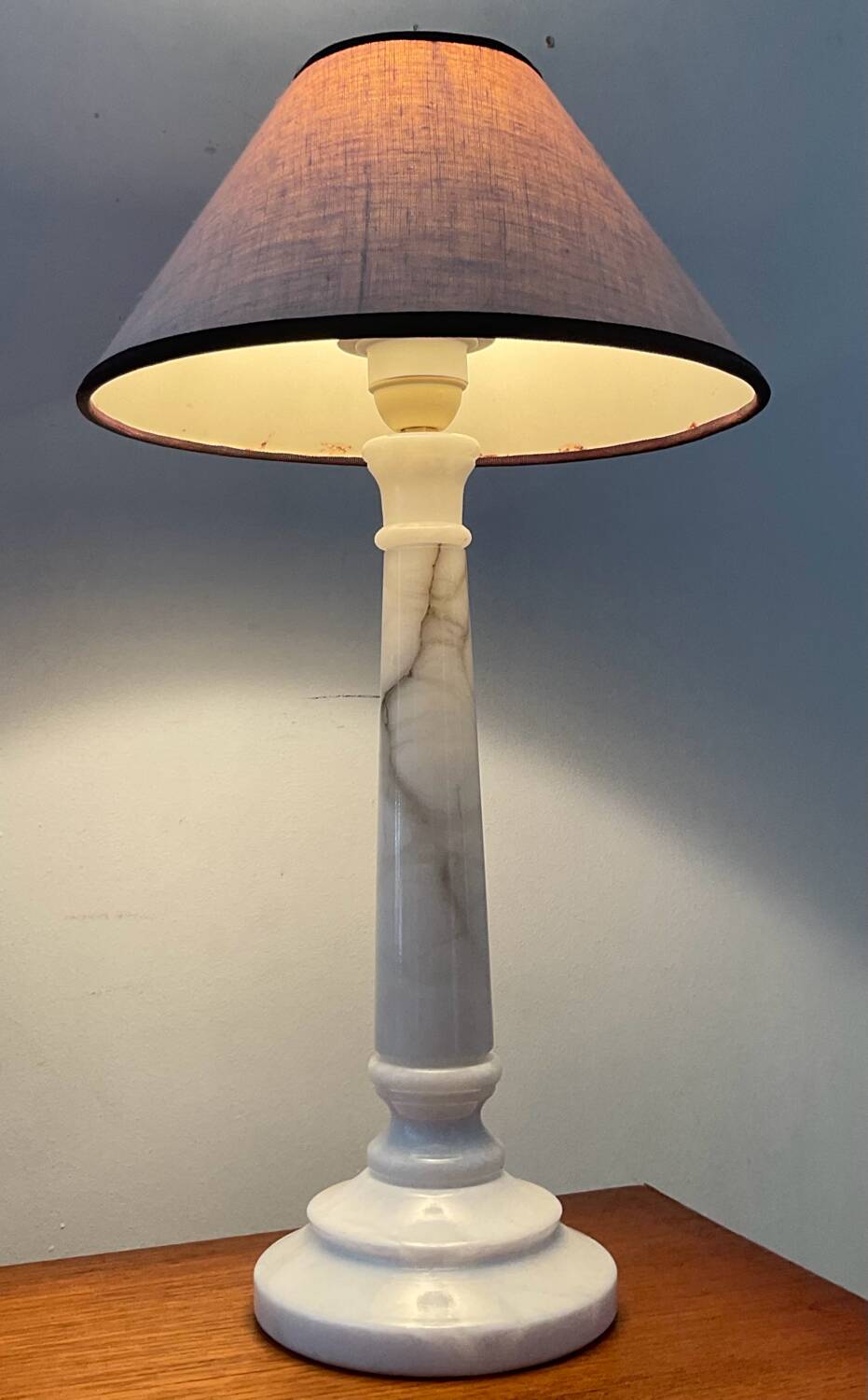 Vintage marble lamp from the 70s