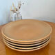Set of 5 large vintage stoneware dinner plates