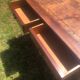 Antique desk with leather top