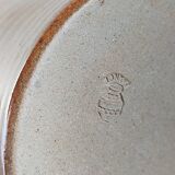 Vintage enameled stoneware potter's diabolo vase