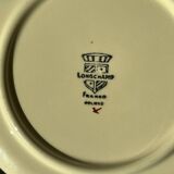 Set of 5 vintage Longchamp earthenware plates - made in France