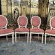 Suite de 4 chaises style Louis XVI médaillon