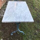 Polished marble bistro table