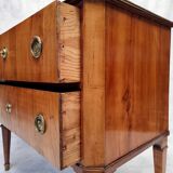 Commode Sauteuse period Louis XVI - Merisier - 18th