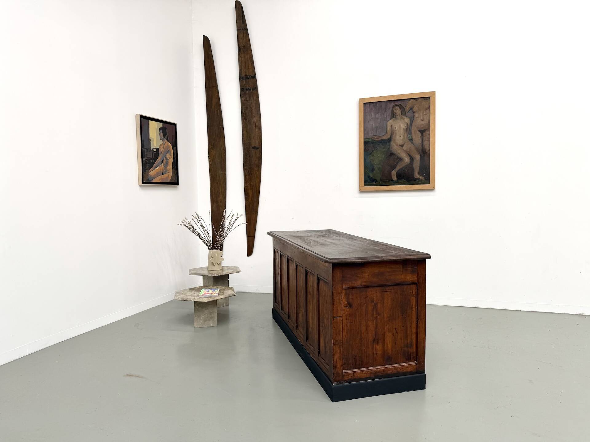 Solid Walnut Trade Counter