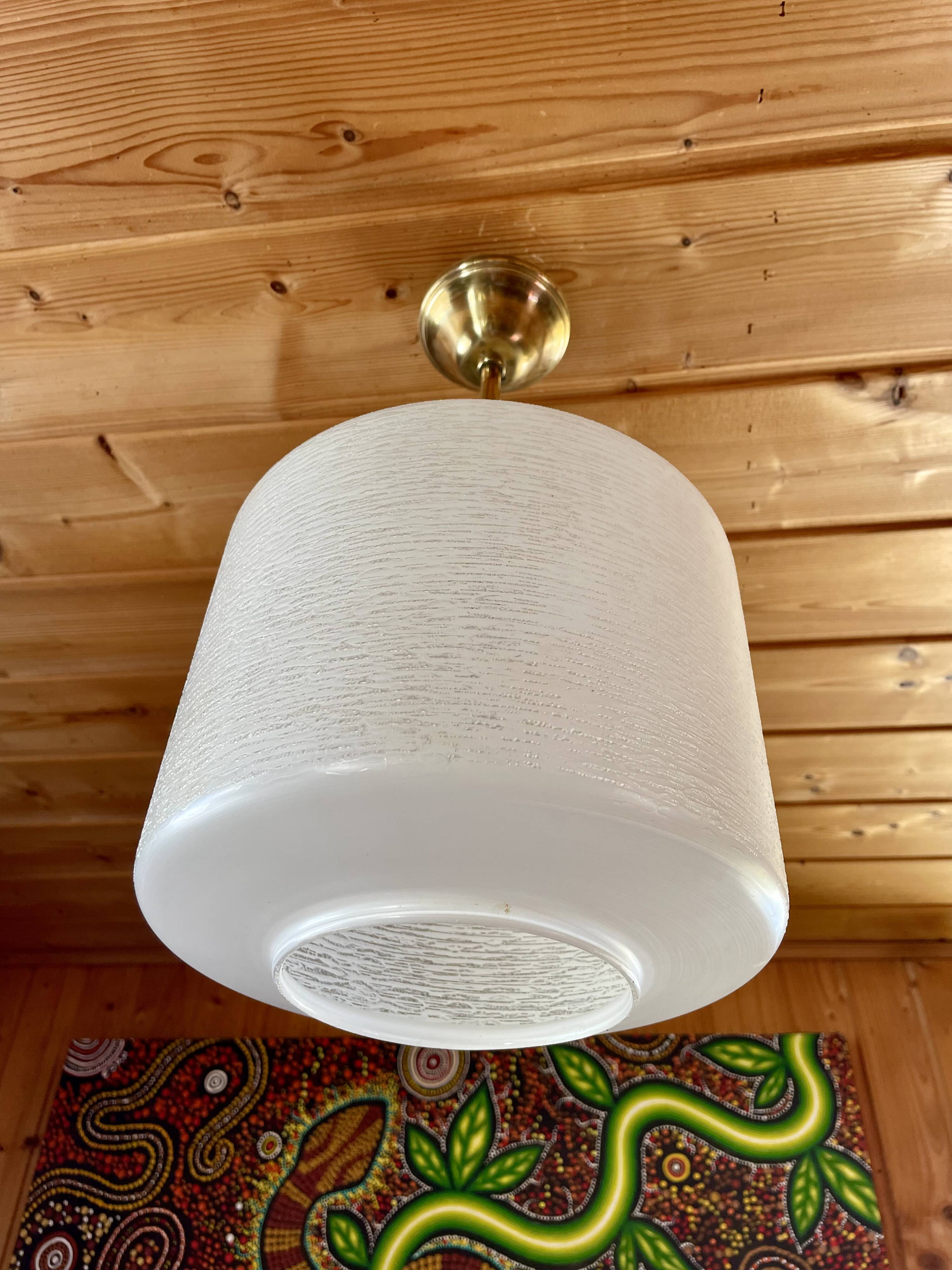 Lustre, suspension, plafonnier vintage, design "Maison Lunel", année 60
