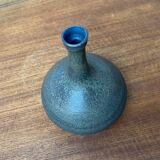 Mid-century minimalist studio pottery vase by Mathies Schwarze, Germany, 1960s.
