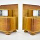 1939s set of Art Deco bedside tables, Czechoslovakia