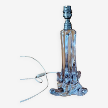 Lamp base - baccarat crystal - free form - stamped below
