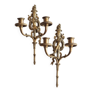 bougeoirs muraux empire
