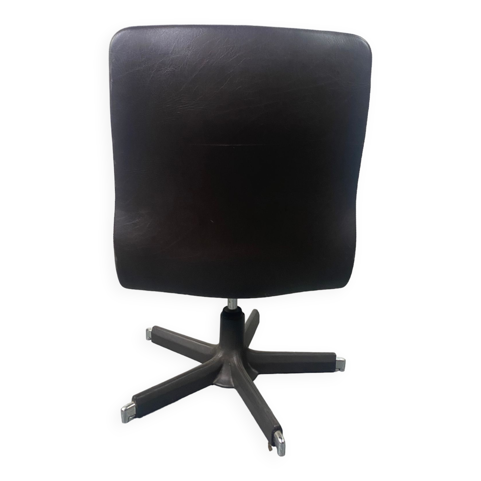 Vintage Office Chair in Leatherette and Fabric
