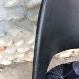 Velvet and skai chair