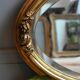 Miroir ovale  XIXe siècle 75x45cm