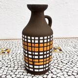 Ceramic vase with handle, Strehla Keramik, Germany, 1970s.