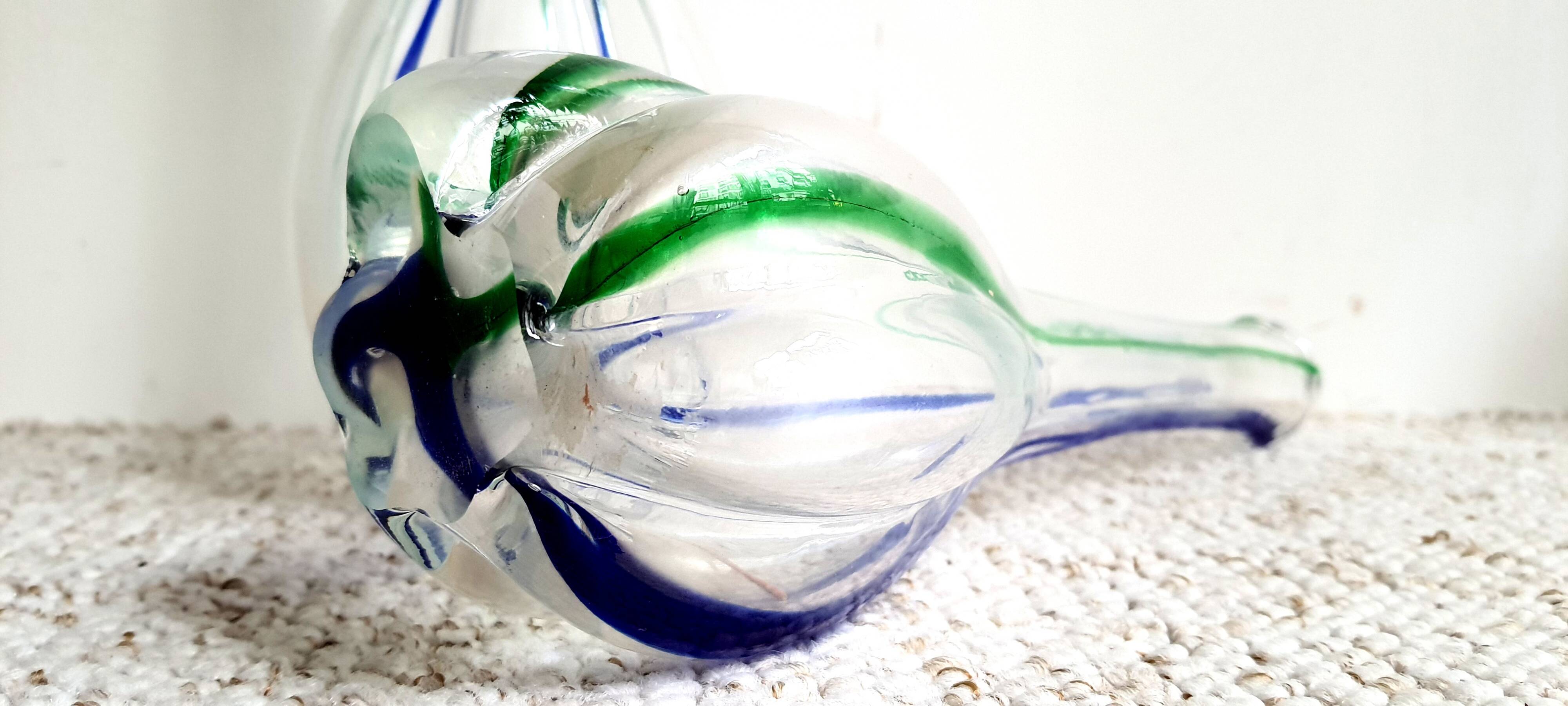 Pair of Murano glass vases by Archimède Seguso for MCM Vintage from the 70s