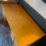 Scandinavian-style desk in light wood