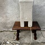 Anthropomorphic stone table lamp brutalised by Albert Tormos.