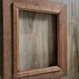 Old gilded wooden frame with beige / vintage Marie Louise